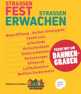 Am Samstag, den 06. September verwandelt sich der Dahmengraben von 12 bis 18 Uhr in ein buntes Fest für die ganze Familie!